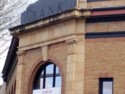 Photo Taken Feb 18th, 2018. Oregon State Bank in Portland Oregon . At 4200 N. E. Sandy Blv.  Now used as a retail storefront and Martial Arts Studio".  In Leonard Martins Order Book for Columbia Terra Cotta Company this is order #185  Glaze# 448 PY.  1926.  According to: Portland Historic Resources Inventory, 1984 the Architect was C.A. Houghtaling Inc.